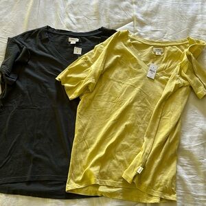 UpWest cotton tee shirt. Size M. NWT -- YELLOW SHIRT ONLY